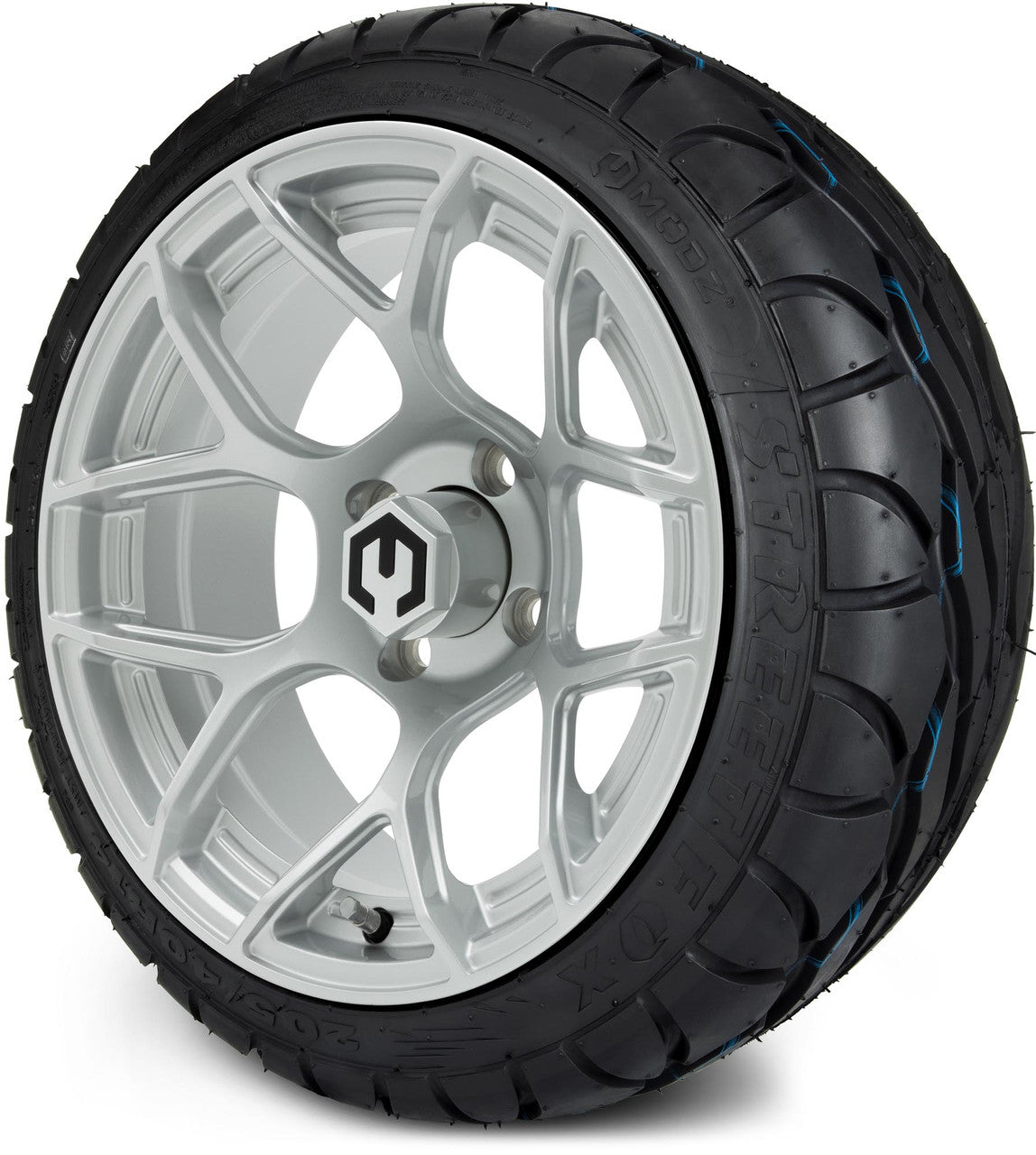 MODZ® 14" Renegade Silver - Low Profile Tires and Wheels Combo