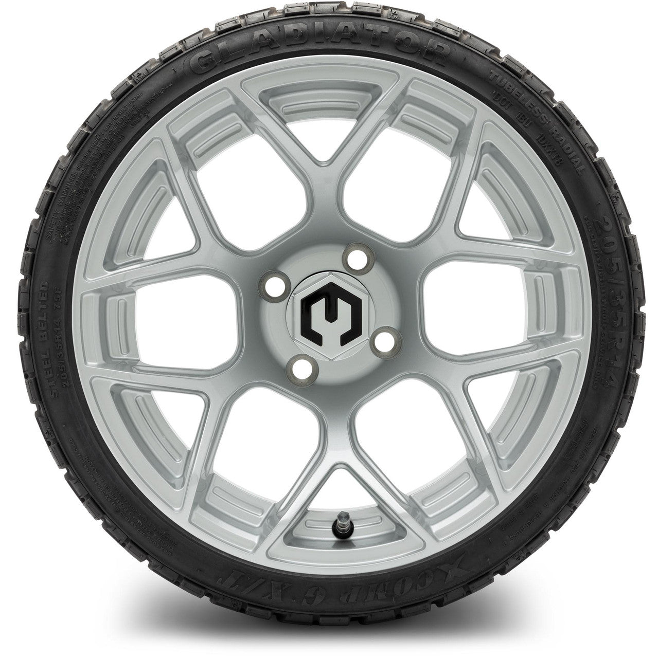 MODZ® 14" Renegade Silver - Low Profile Tires and Wheels Combo