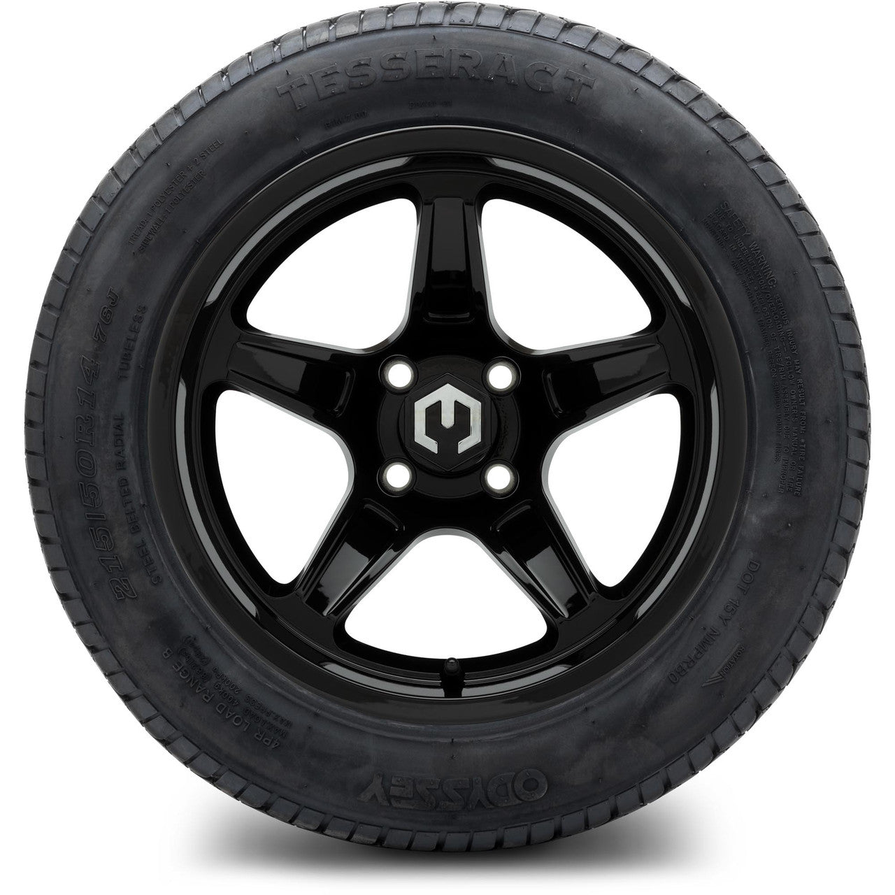 MODZ® 14" Drift Glossy Black - Lifted Tires and Wheels Combo
