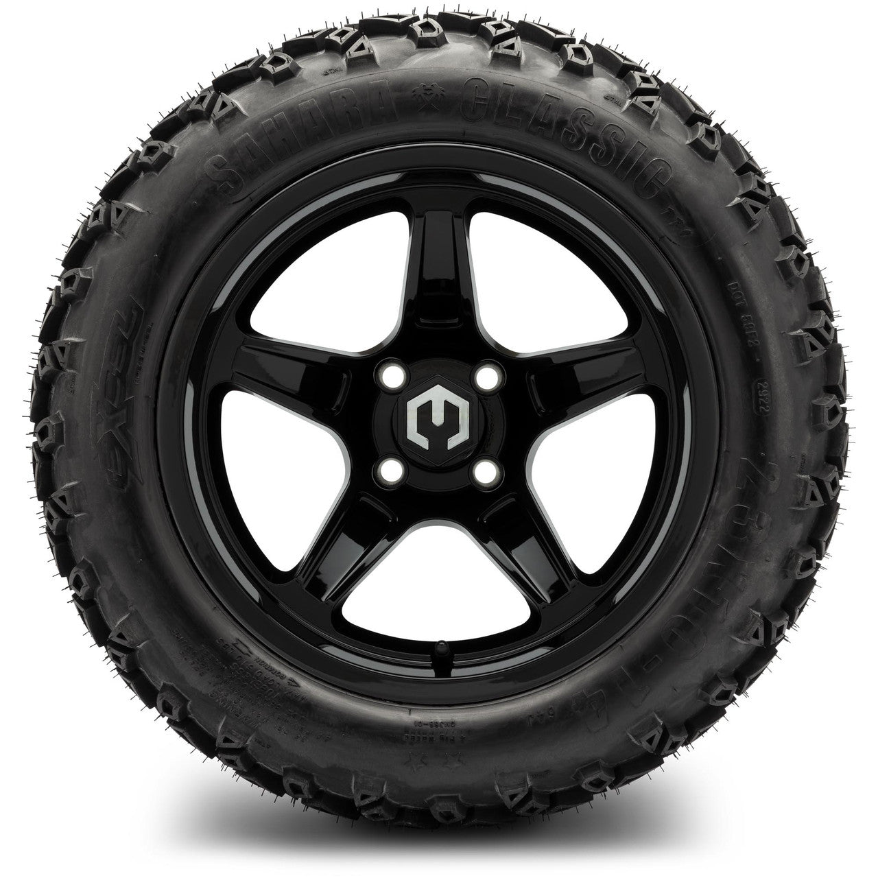 MODZ® 14" Drift Glossy Black - Lifted Tires and Wheels Combo