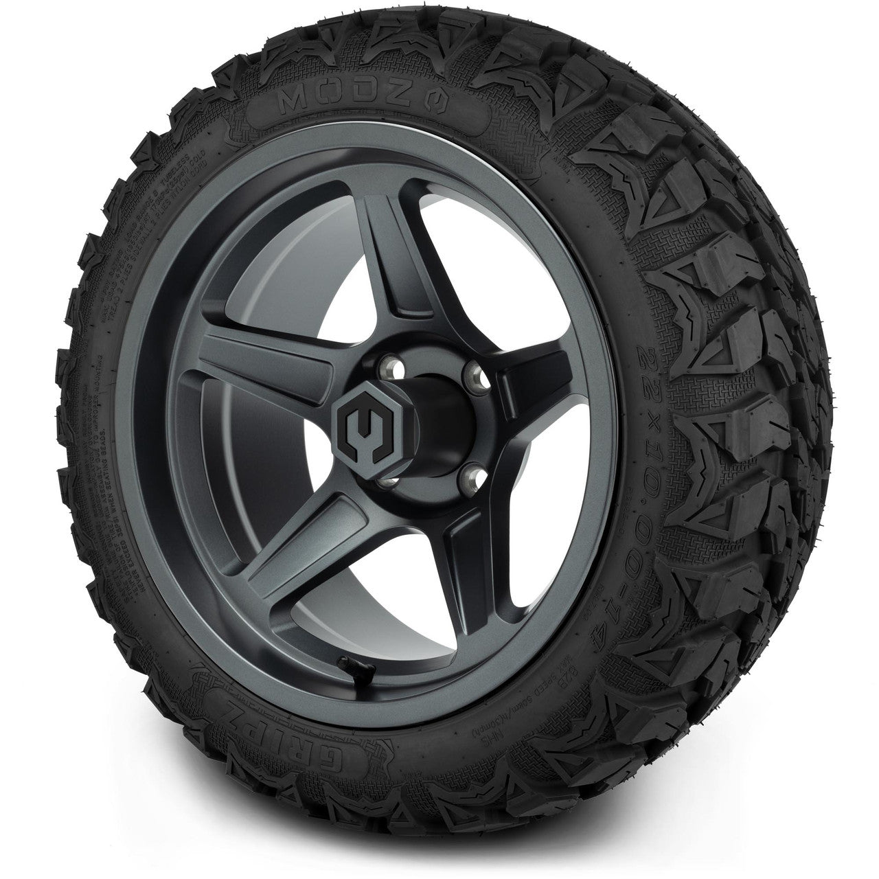 MODZ® 14" Drift Gunmetal - Lifted Tires and Wheels Combo