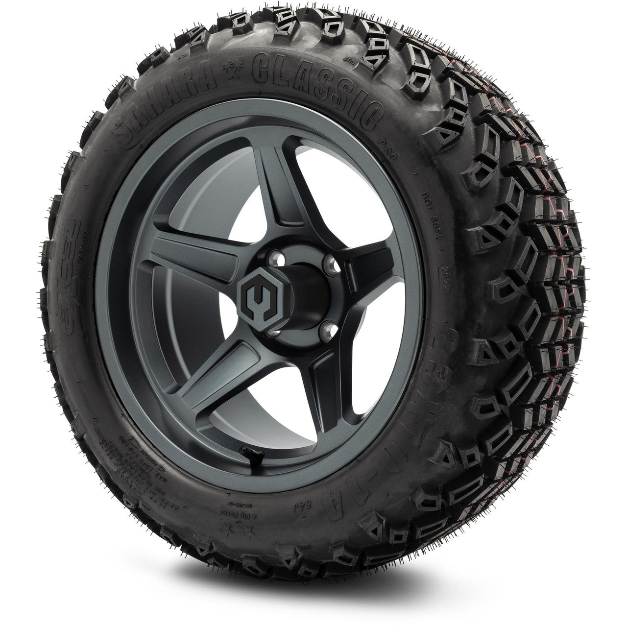 MODZ® 14" Drift Gunmetal - Lifted Tires and Wheels Combo