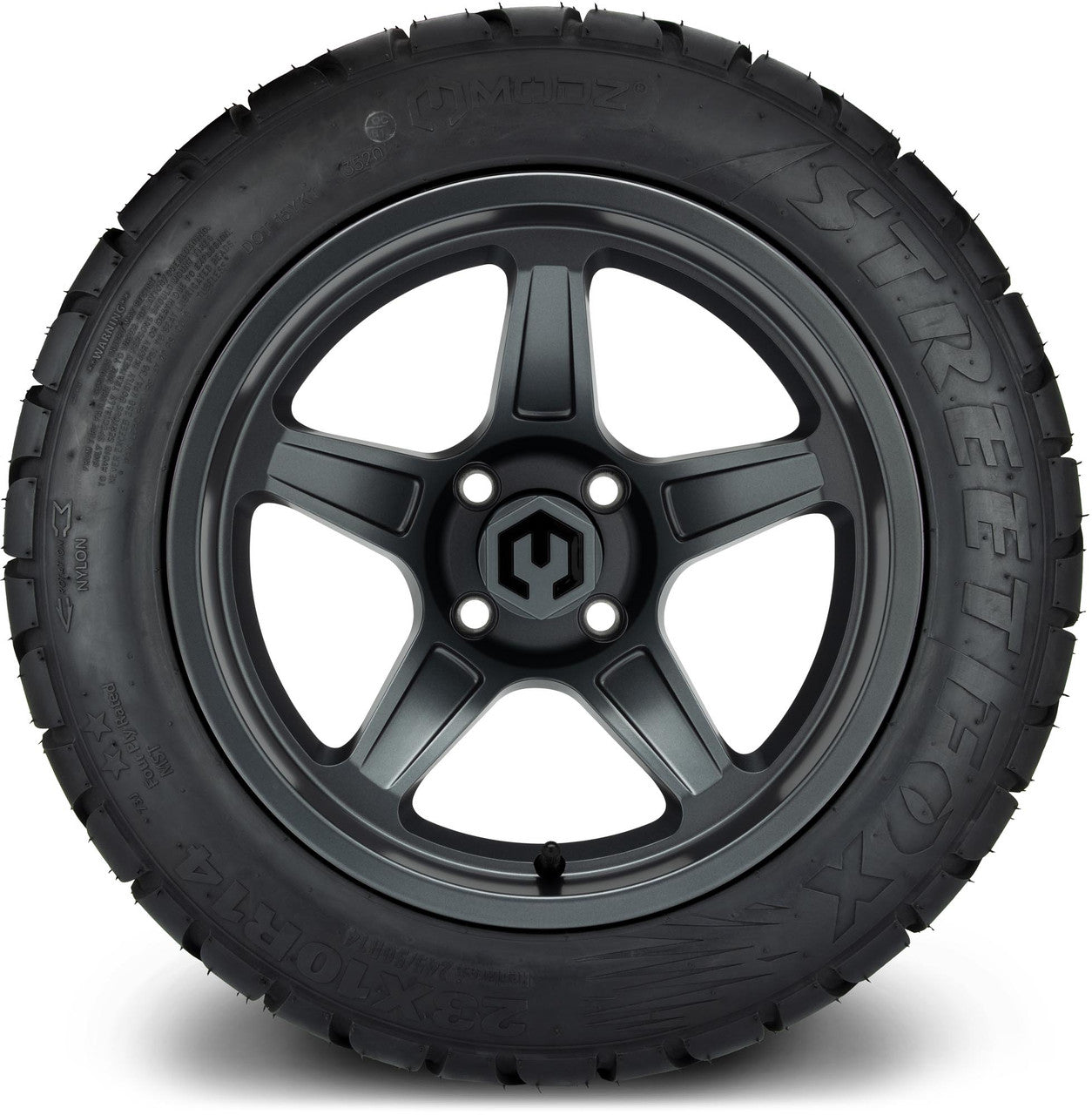 MODZ® 14" Drift Gunmetal - Lifted Tires and Wheels Combo