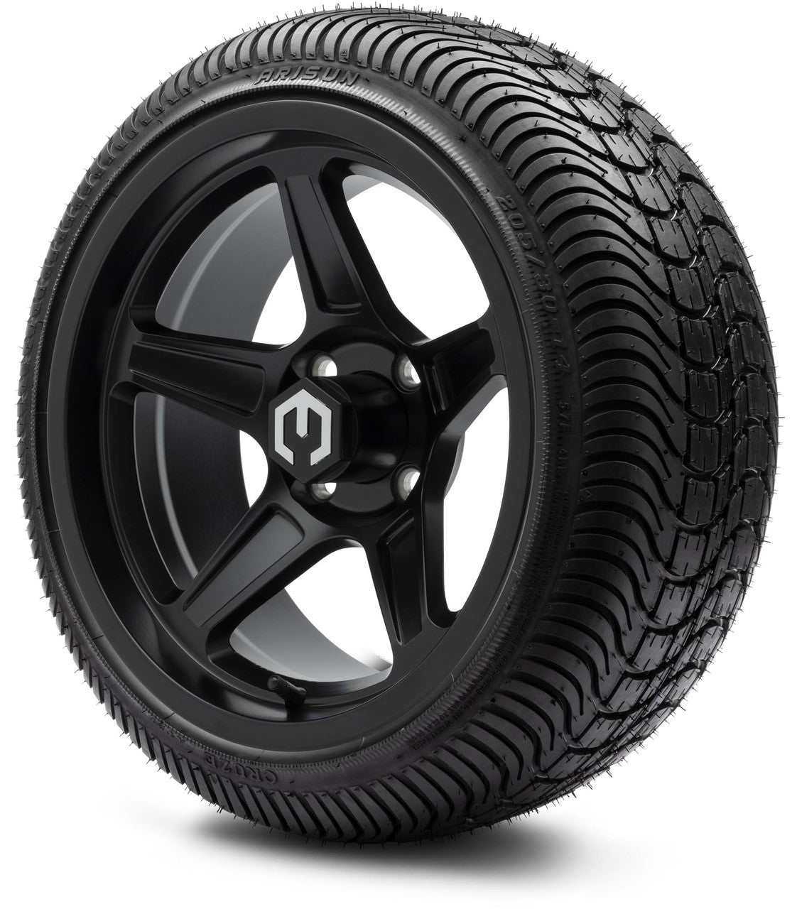 MODZ® 14" Drift Matte Black - Low Profile Tires and Wheels Combo