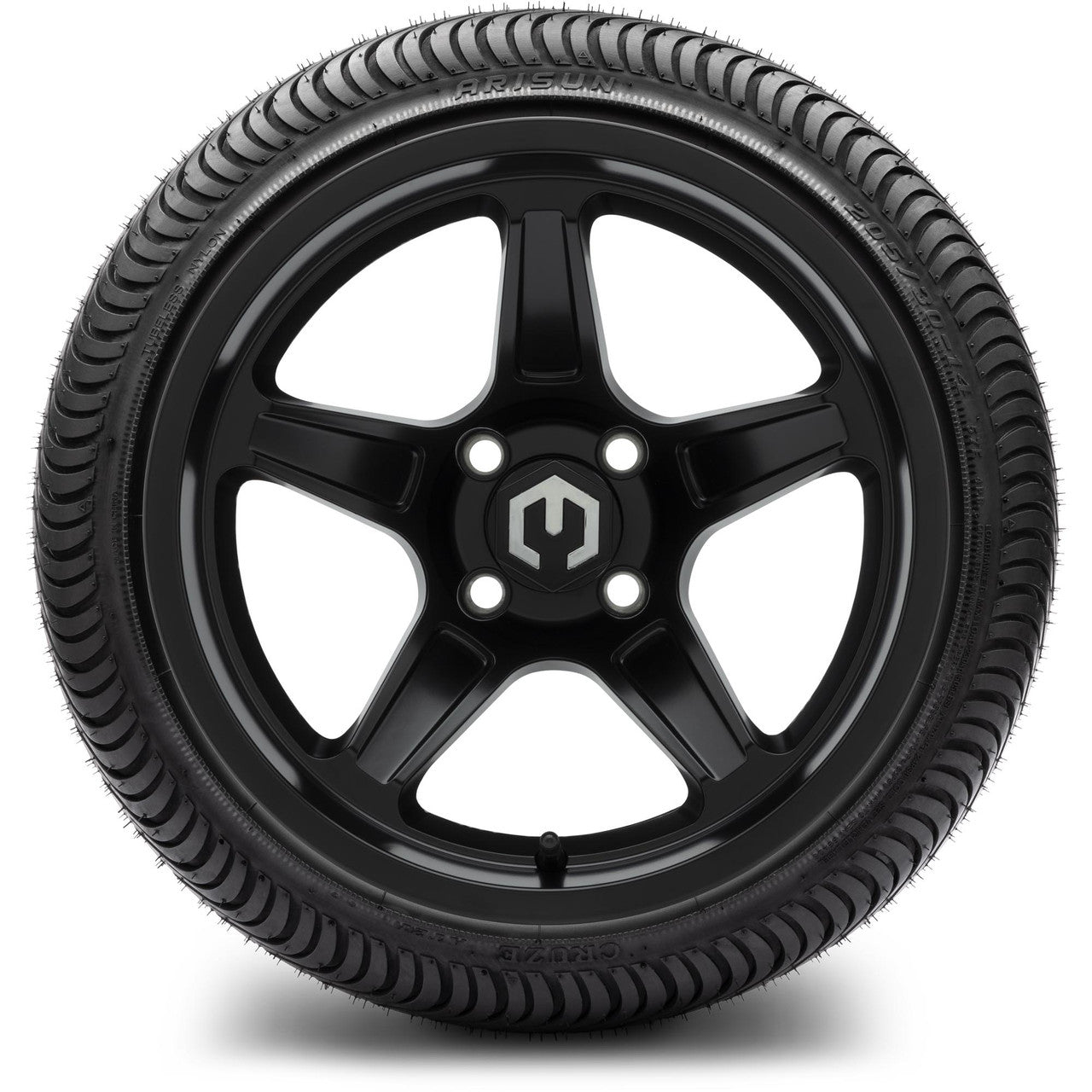 MODZ® 14" Drift Matte Black - Low Profile Tires and Wheels Combo