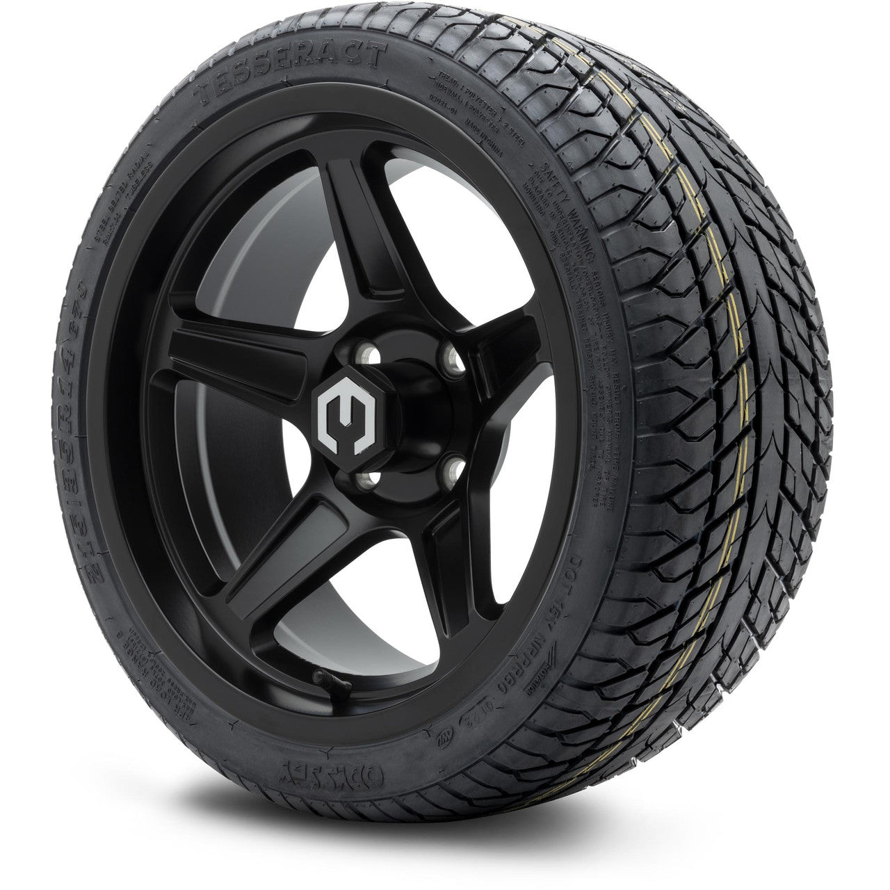 MODZ® 14" Drift Matte Black - Low Profile Tires and Wheels Combo