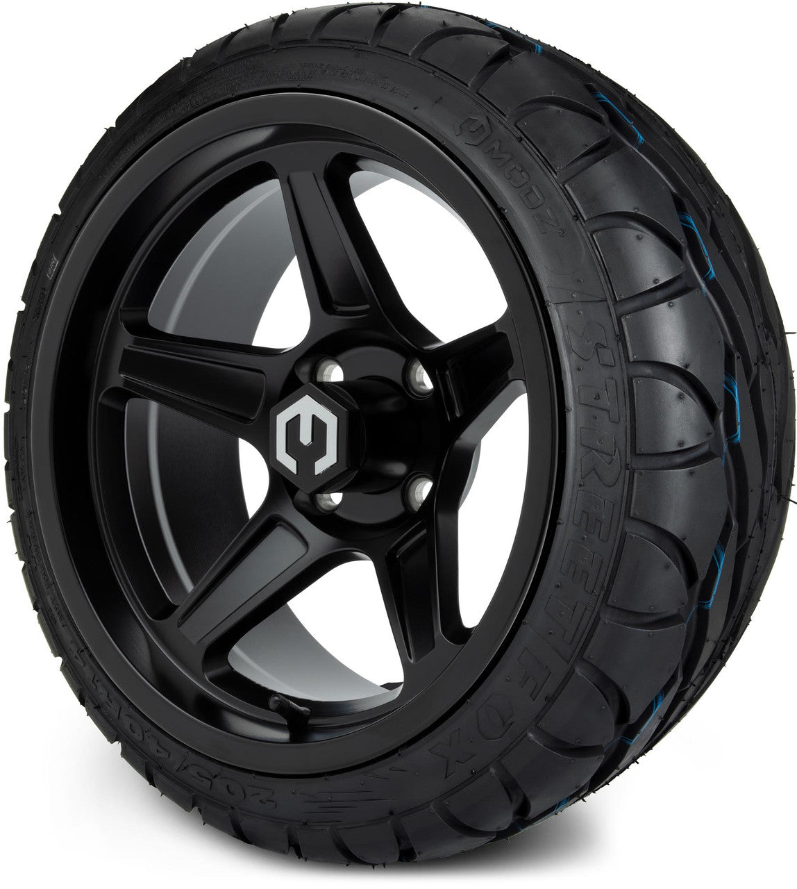 MODZ® 14" Drift Matte Black - Low Profile Tires and Wheels Combo
