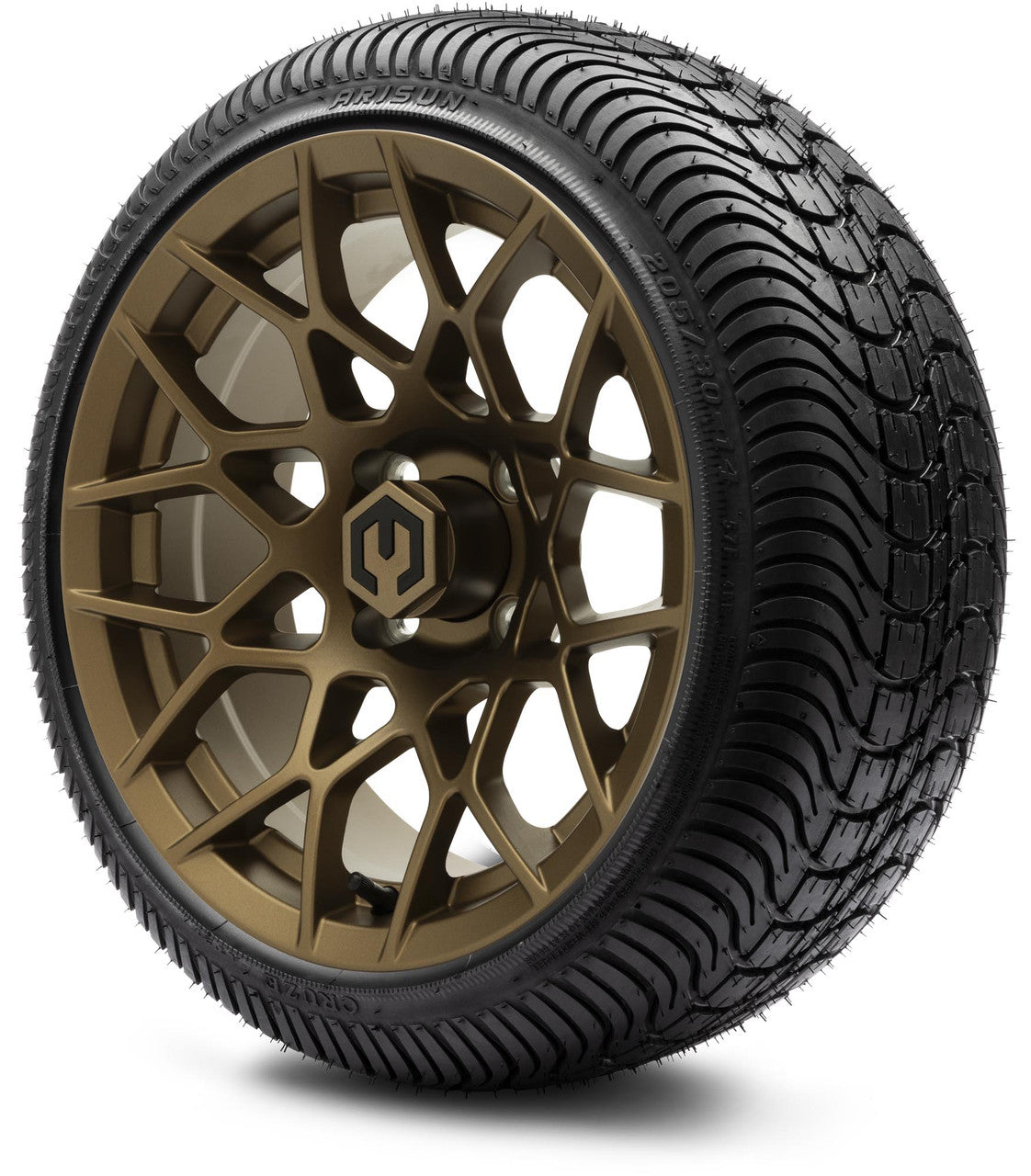 MODZ® 14" Blitz Matte Bronze - Low Profile Tires and Wheels Combo