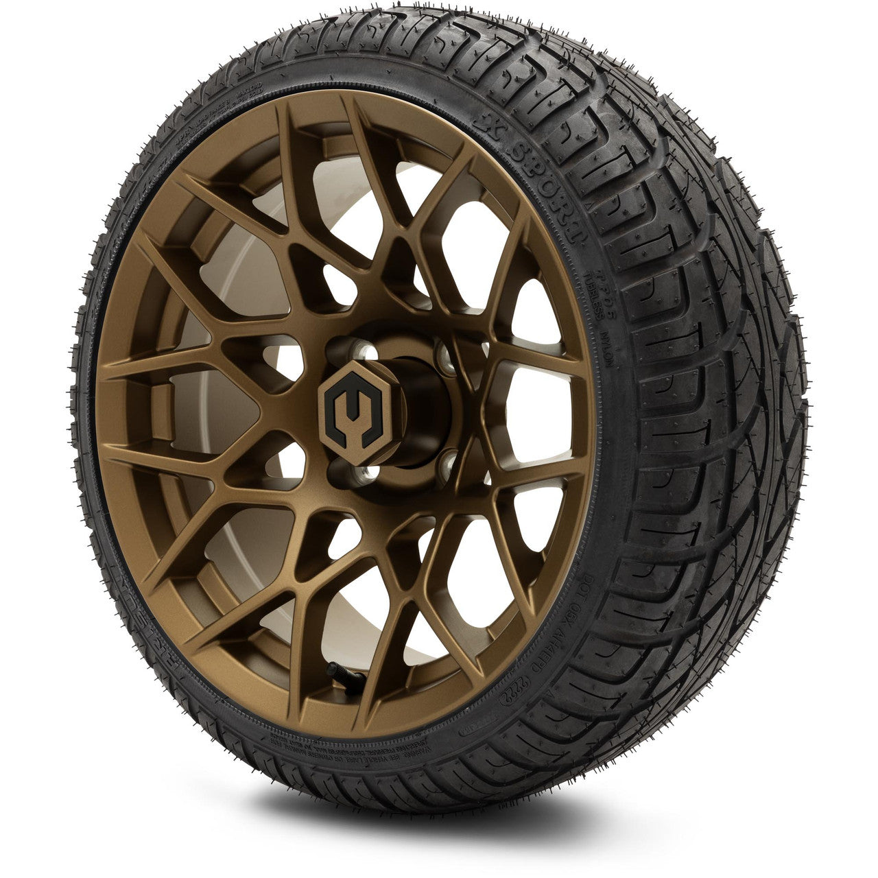 MODZ® 14" Blitz Matte Bronze - Low Profile Tires and Wheels Combo