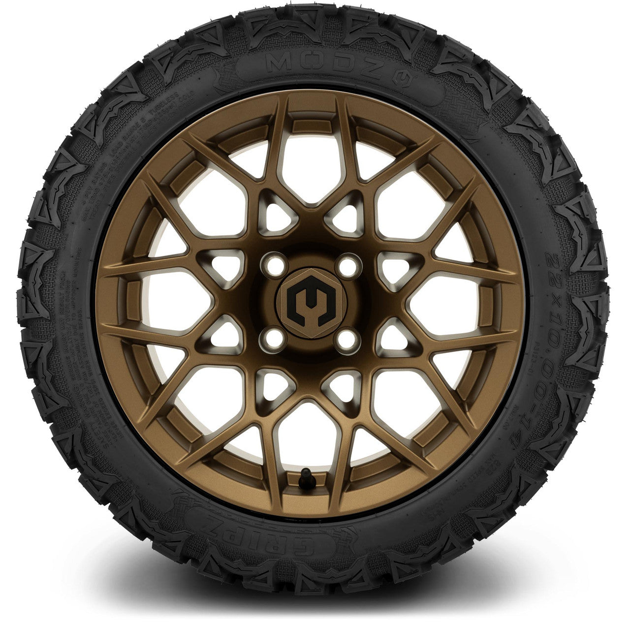 MODZ® 14" Blitz Matte Bronze - Lifted Tires and Wheels Combo