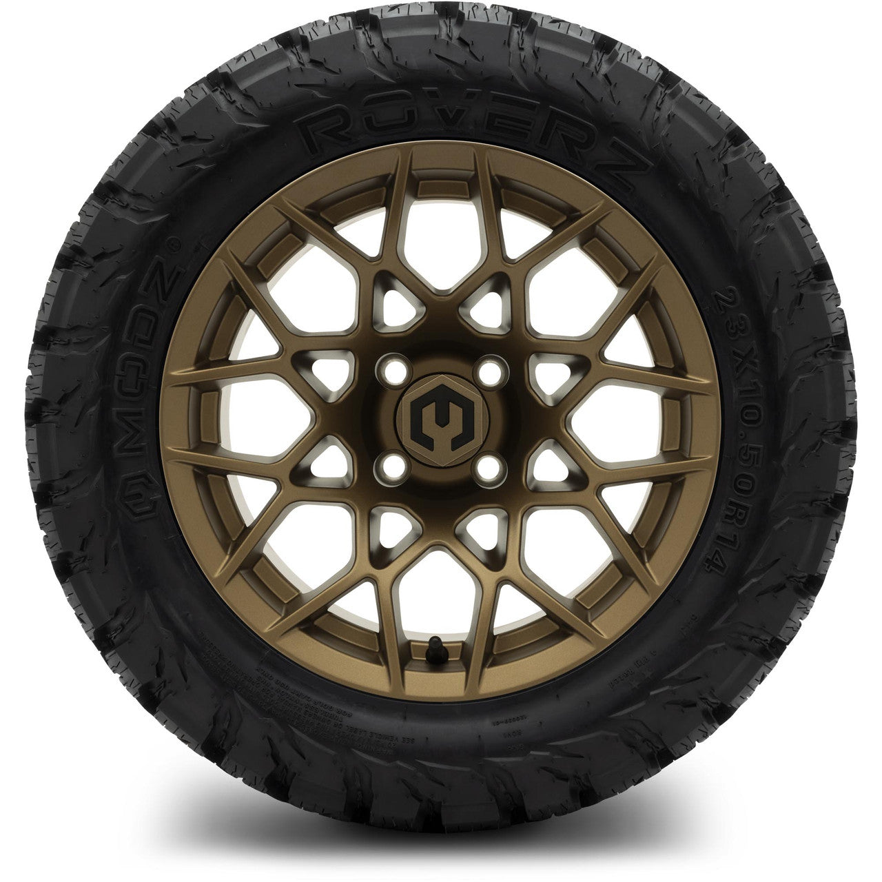 MODZ® 14" Blitz Matte Bronze - Lifted Tires and Wheels Combo