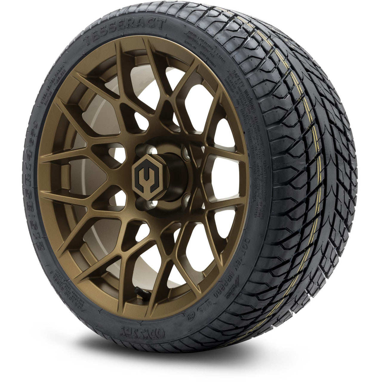 MODZ® 14" Blitz Matte Bronze - Low Profile Tires and Wheels Combo