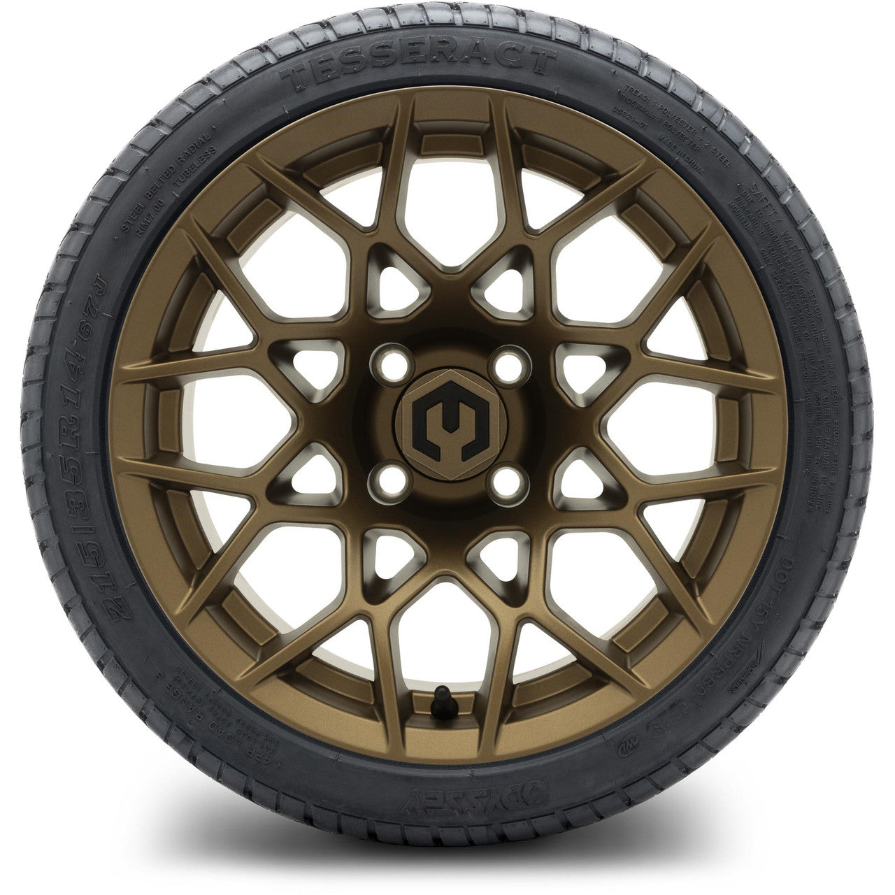 MODZ® 14" Blitz Matte Bronze - Low Profile Tires and Wheels Combo