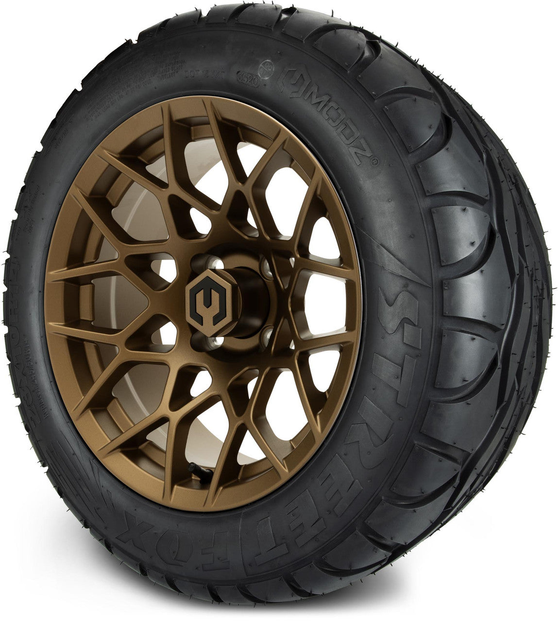 MODZ® 14" Blitz Matte Bronze - Lifted Tires and Wheels Combo