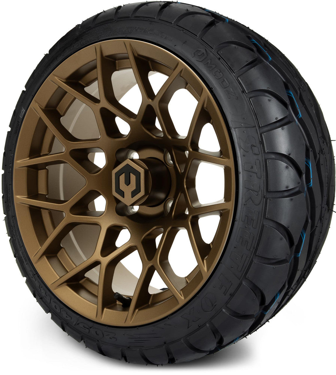MODZ® 14" Blitz Matte Bronze - Low Profile Tires and Wheels Combo