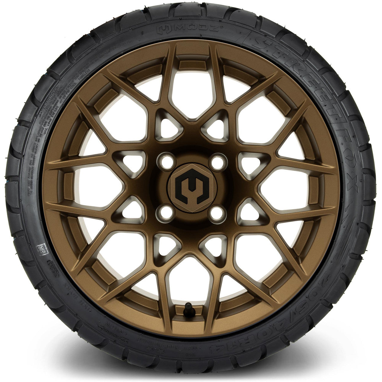 MODZ® 14" Blitz Matte Bronze - Low Profile Tires and Wheels Combo