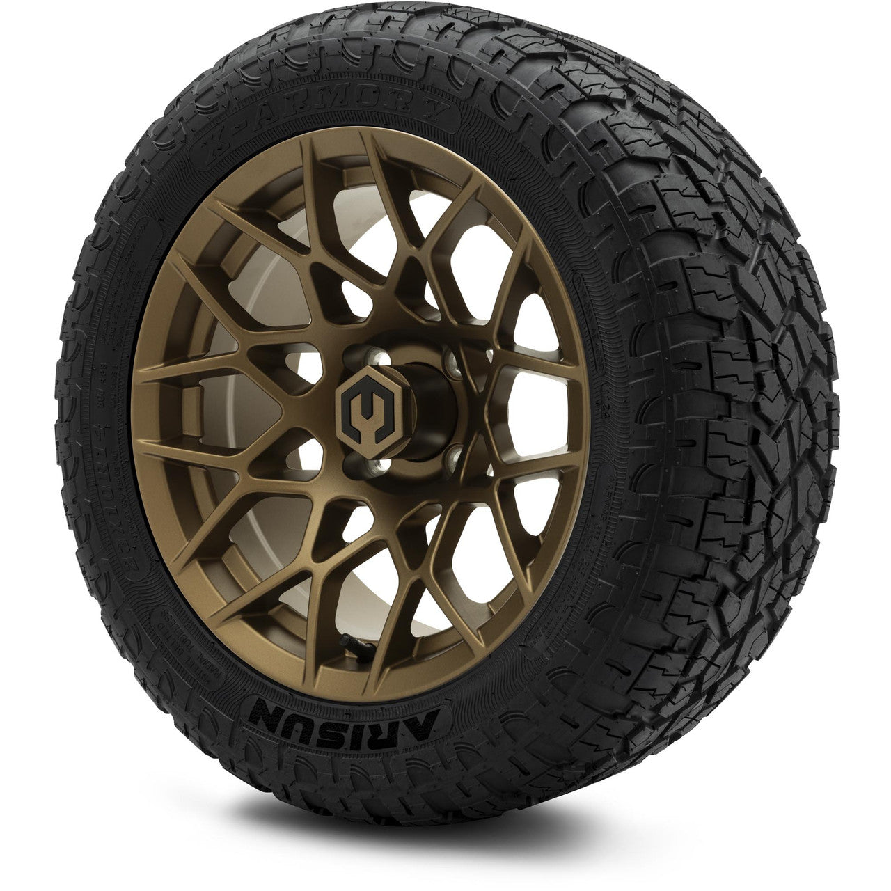 MODZ® 14" Blitz Matte Bronze - Lifted Tires and Wheels Combo