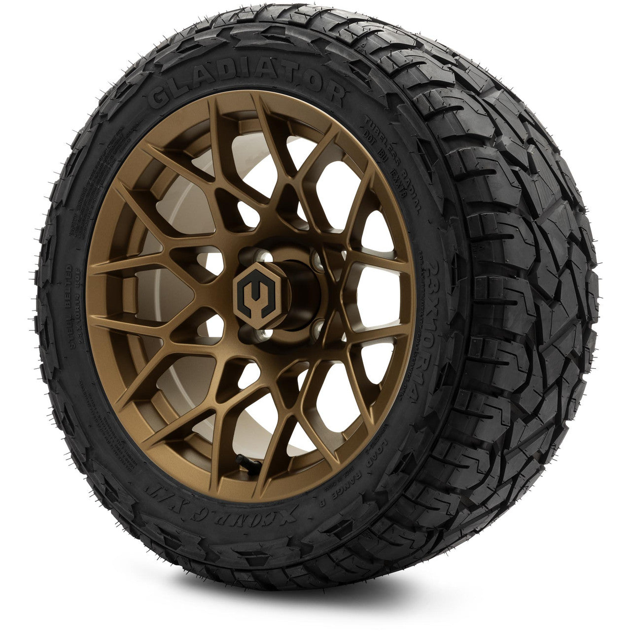 MODZ® 14" Blitz Matte Bronze - Lifted Tires and Wheels Combo
