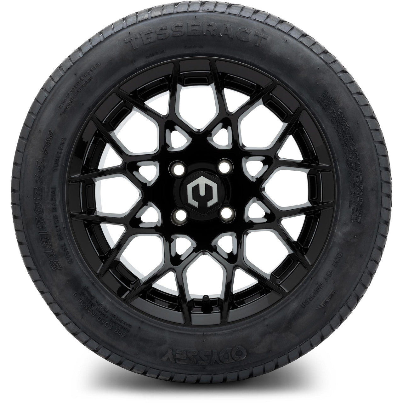 MODZ® 14" Blitz Glossy Black - Lifted Tires and Wheels Combo