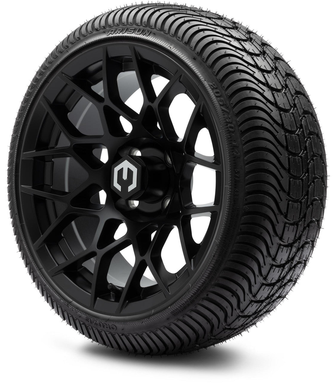 MODZ® 14" Blitz Matte Black - Low Profile Tires and Wheels Combo