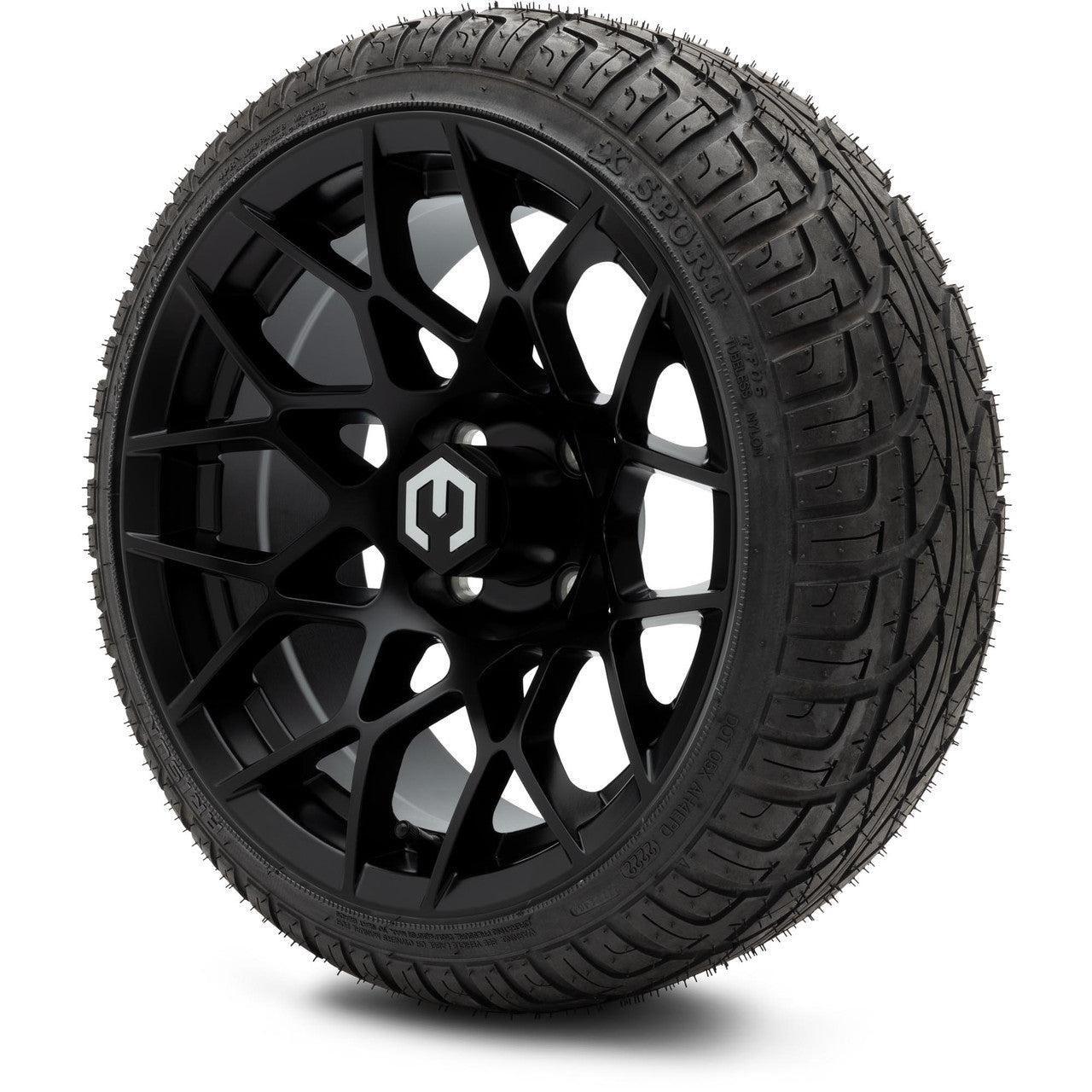 MODZ® 14" Blitz Matte Black - Low Profile Tires and Wheels Combo
