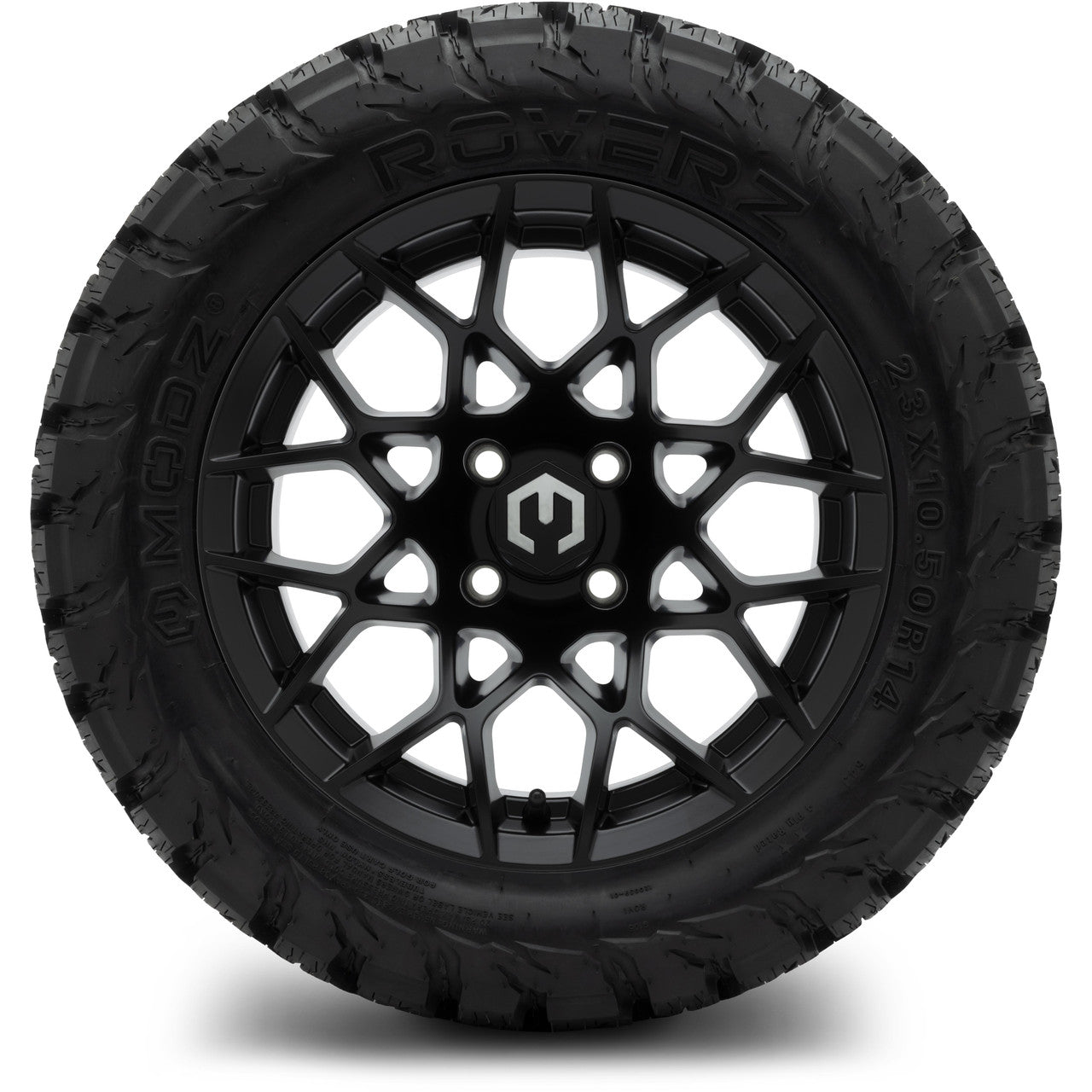 MODZ® 14" Blitz Matte Black - Lifted Tires and Wheels Combo