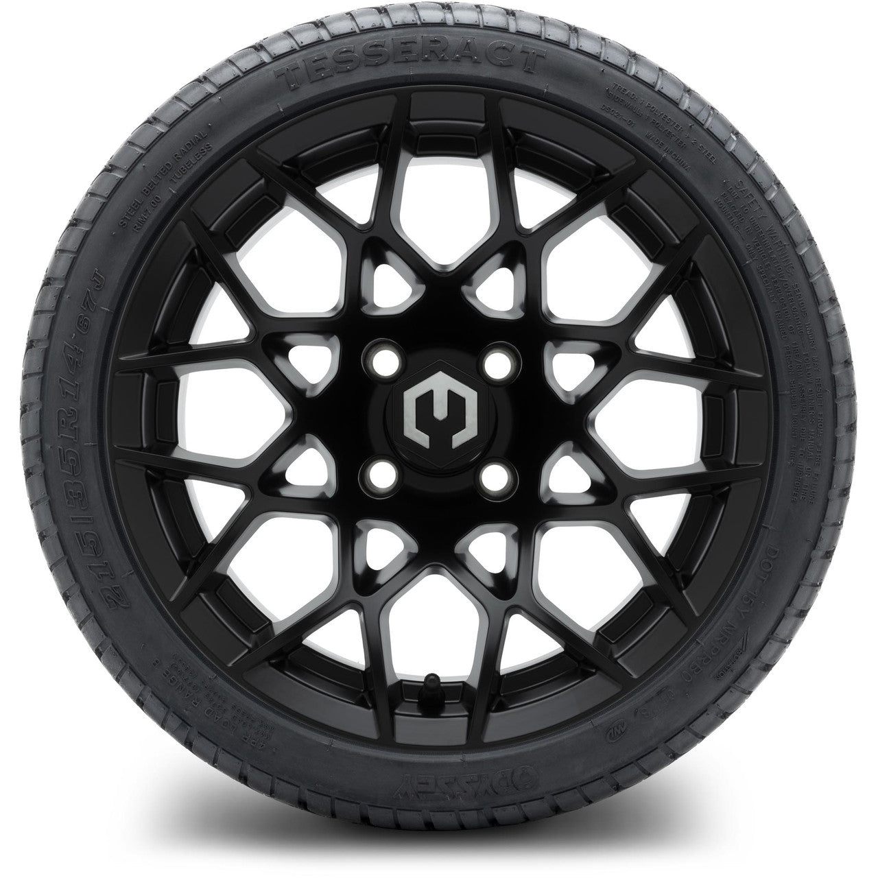 MODZ® 14" Blitz Matte Black - Low Profile Tires and Wheels Combo