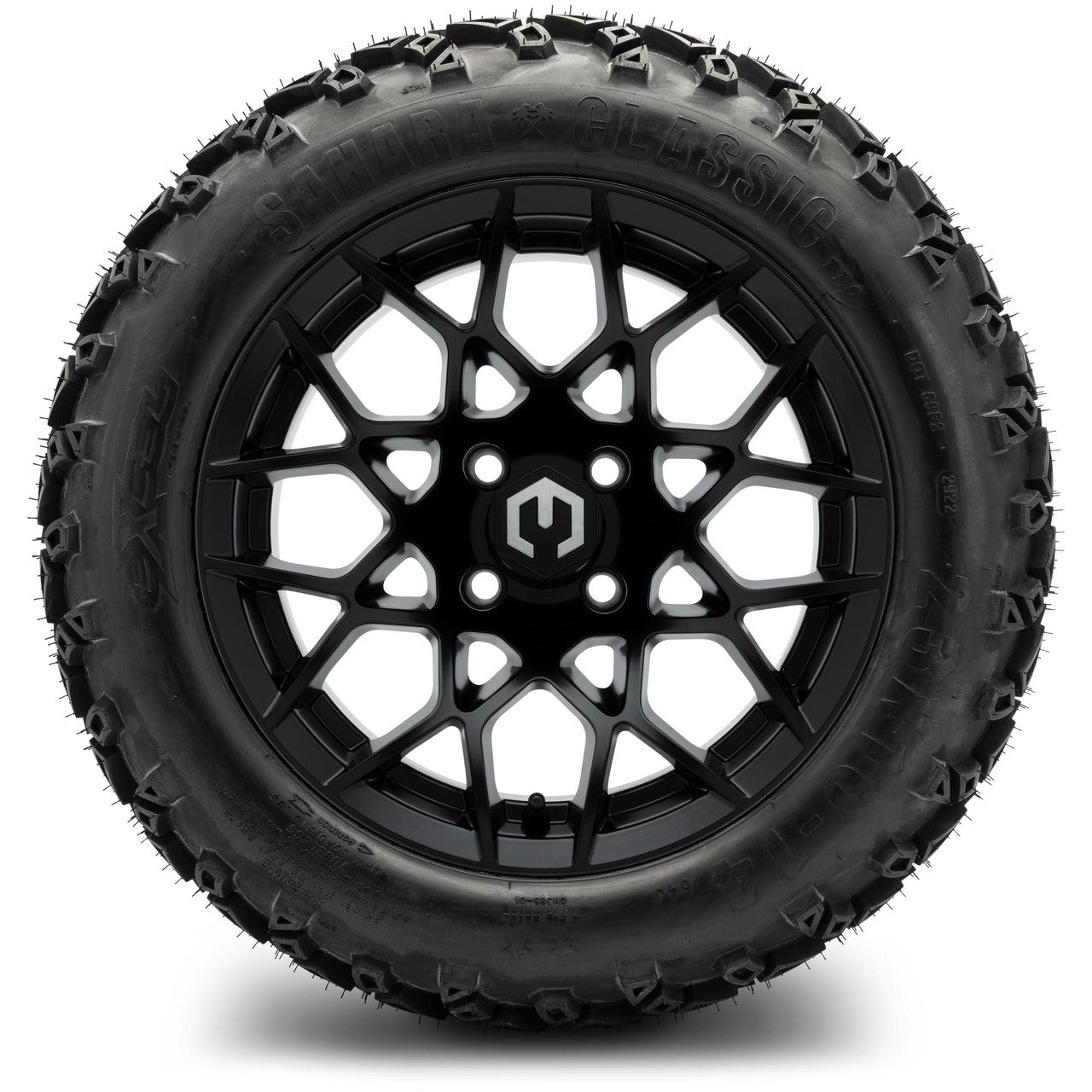 MODZ® 14" Blitz Matte Black - Lifted Tires and Wheels Combo