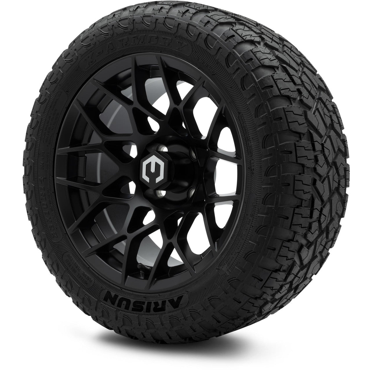 MODZ® 14" Blitz Matte Black - Lifted Tires and Wheels Combo