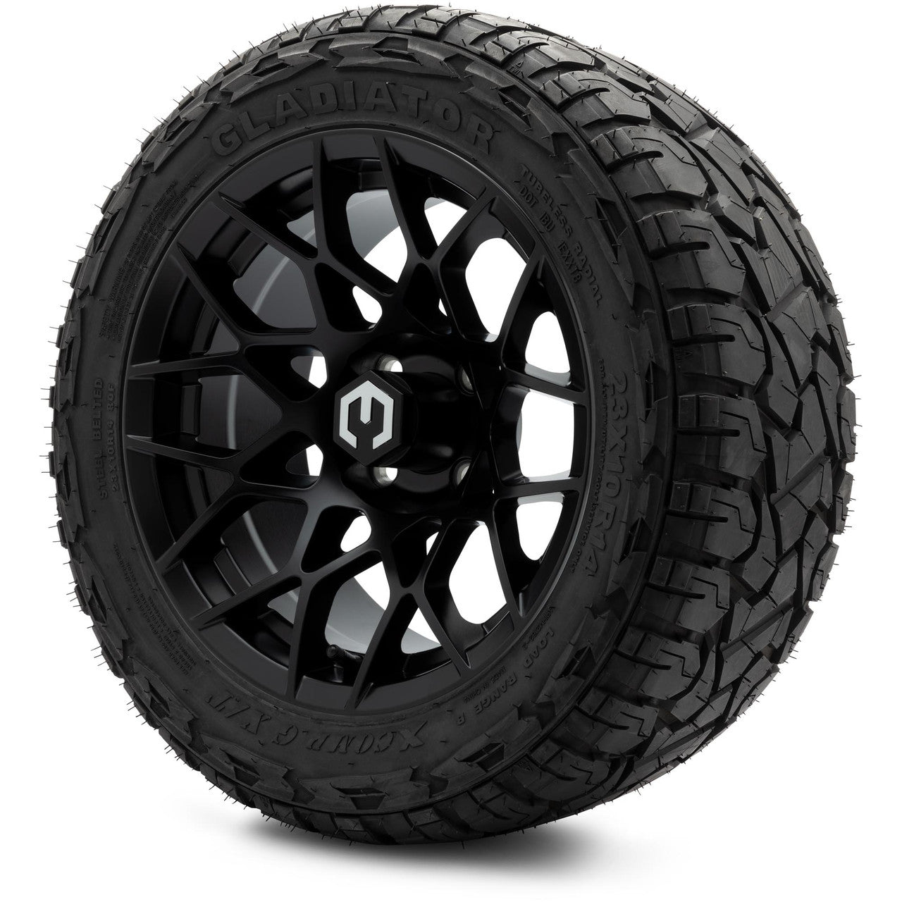 MODZ® 14" Blitz Matte Black - Lifted Tires and Wheels Combo