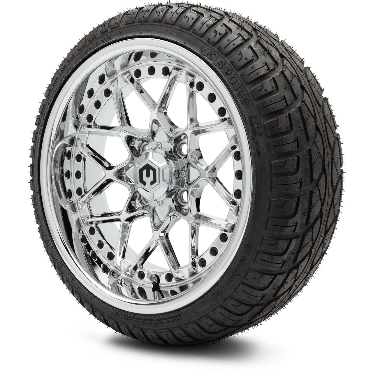 MODZ® 14" Formula Chrome - LowPro Street Tire and Wheels Combo