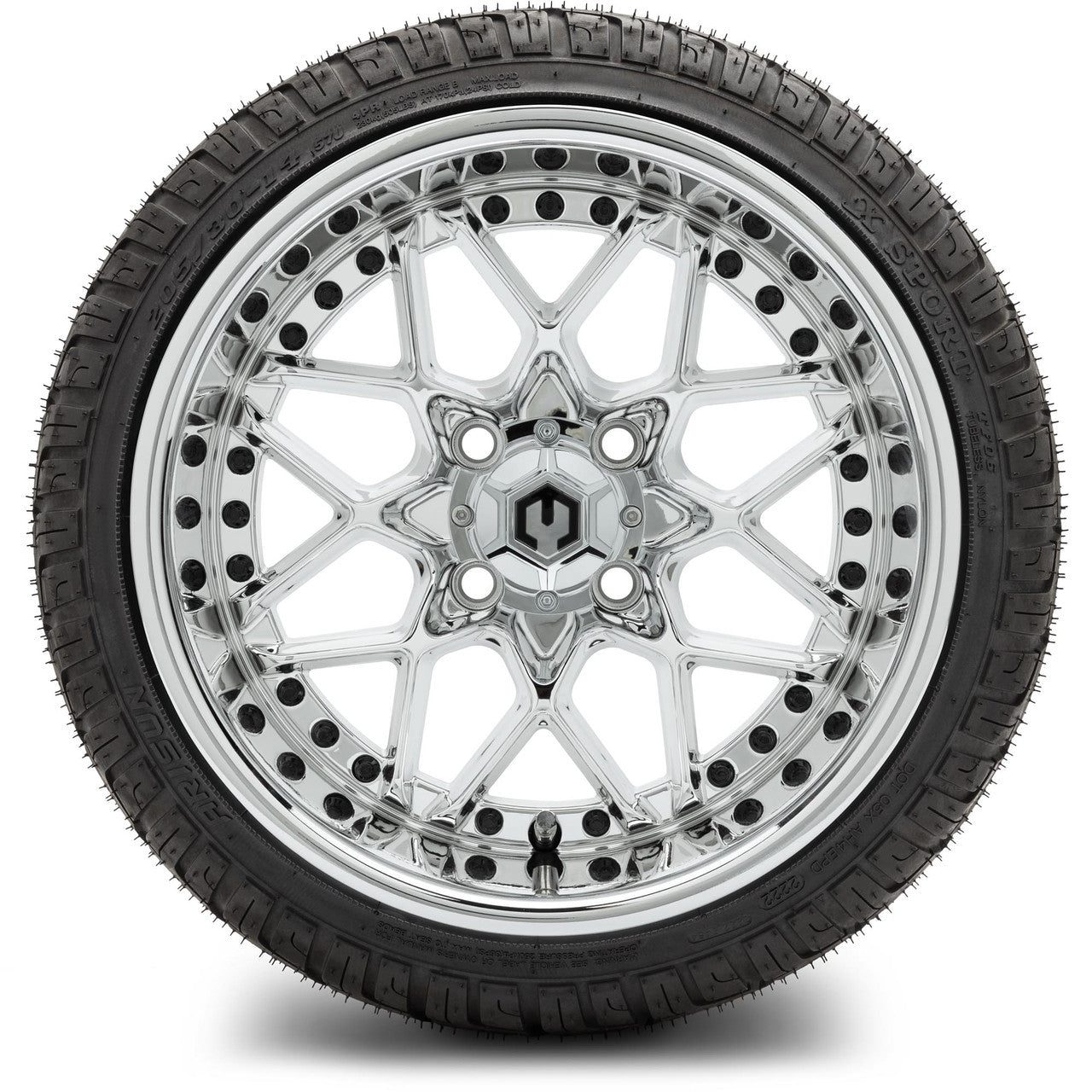 MODZ® 14" Formula Chrome - LowPro Street Tire and Wheels Combo
