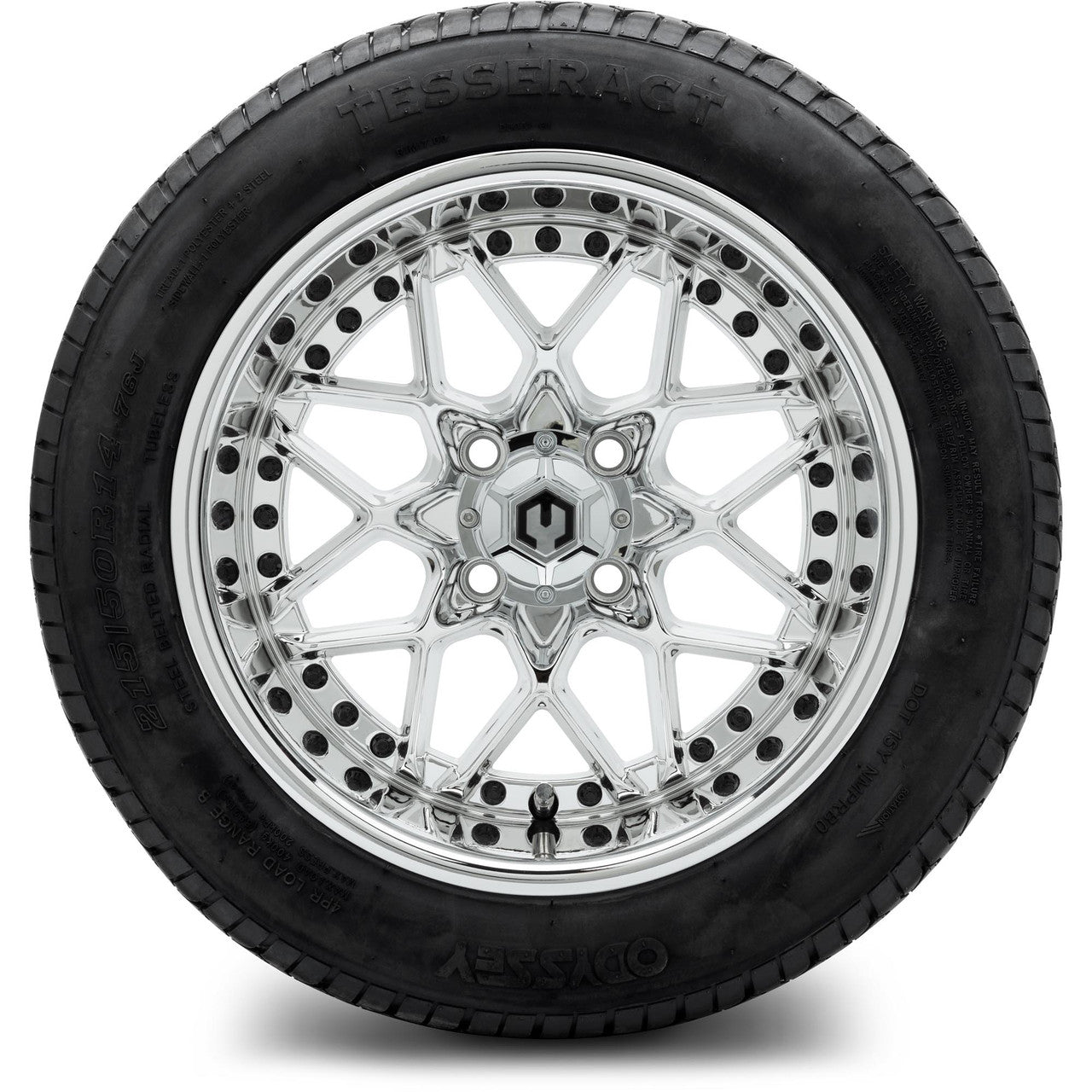 MODZ® 14" Formula Chrome - Lifted Tires and Wheels Combo