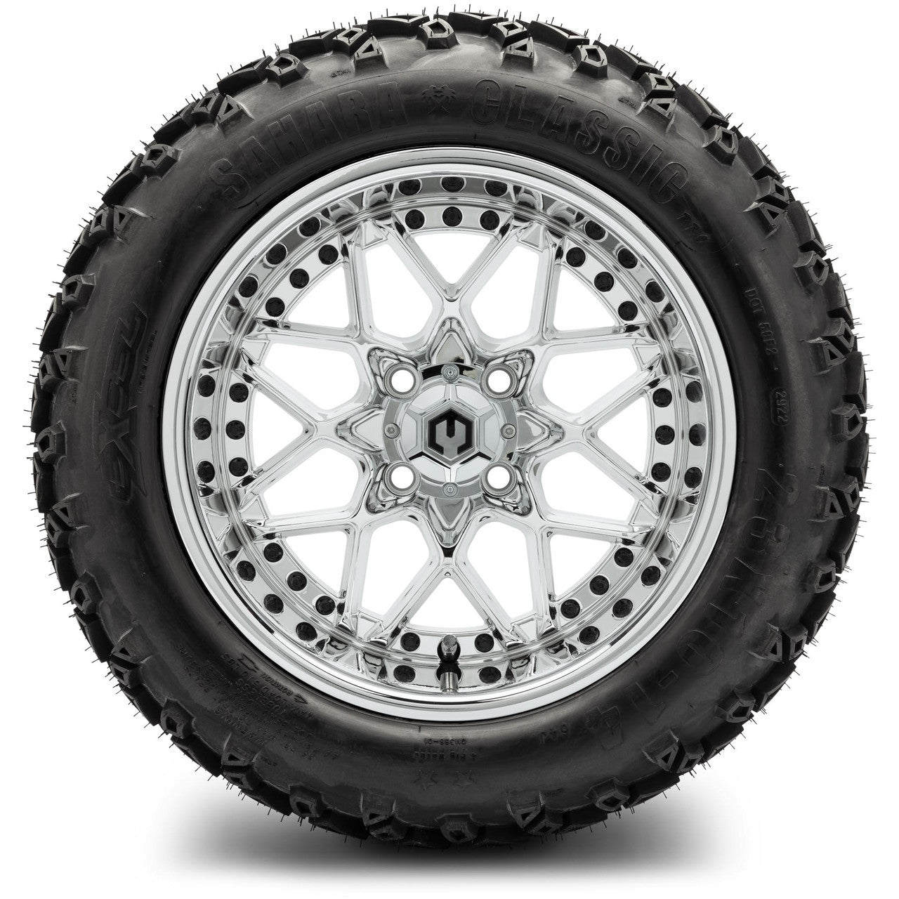 MODZ® 14" Formula Chrome - Lifted Tires and Wheels Combo