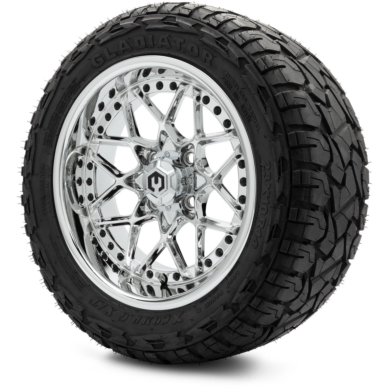 MODZ® 14" Formula Chrome - Lifted Tires and Wheels Combo