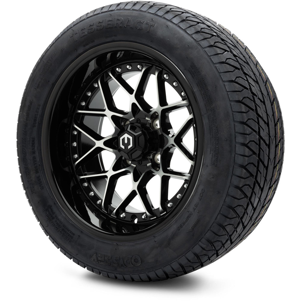 MODZ® 14" Formula Machined Black - Lifted Tires and Wheels Combo
