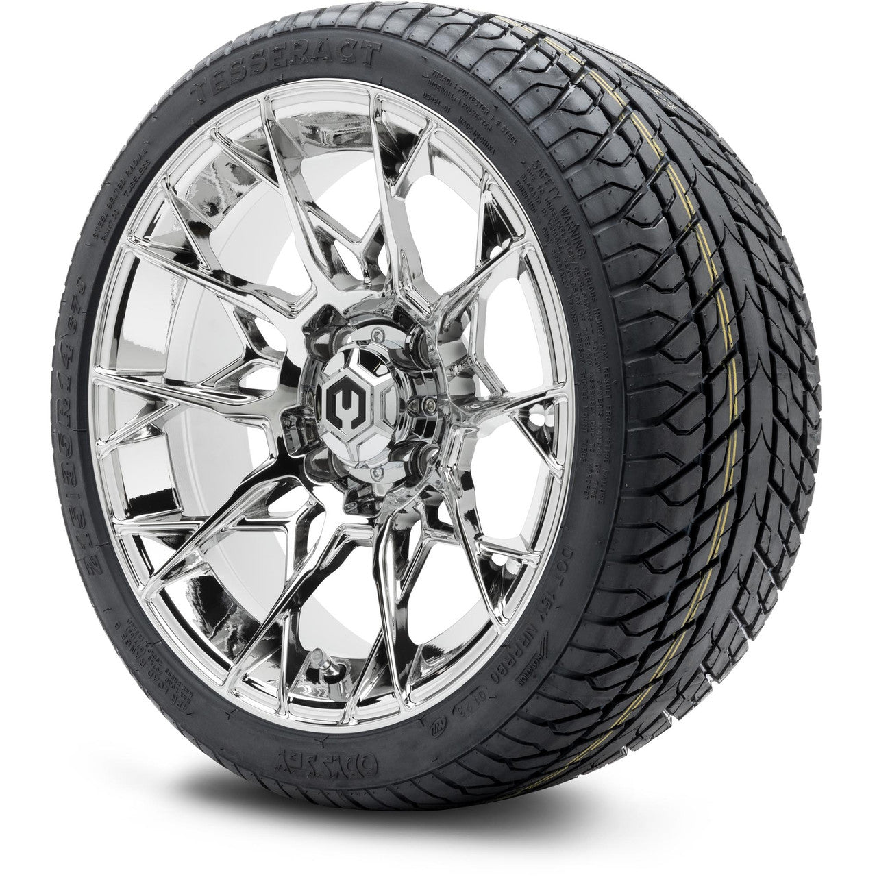 MODZ® 14" Chaos Chrome - Low Profile Tires and Wheels Combo