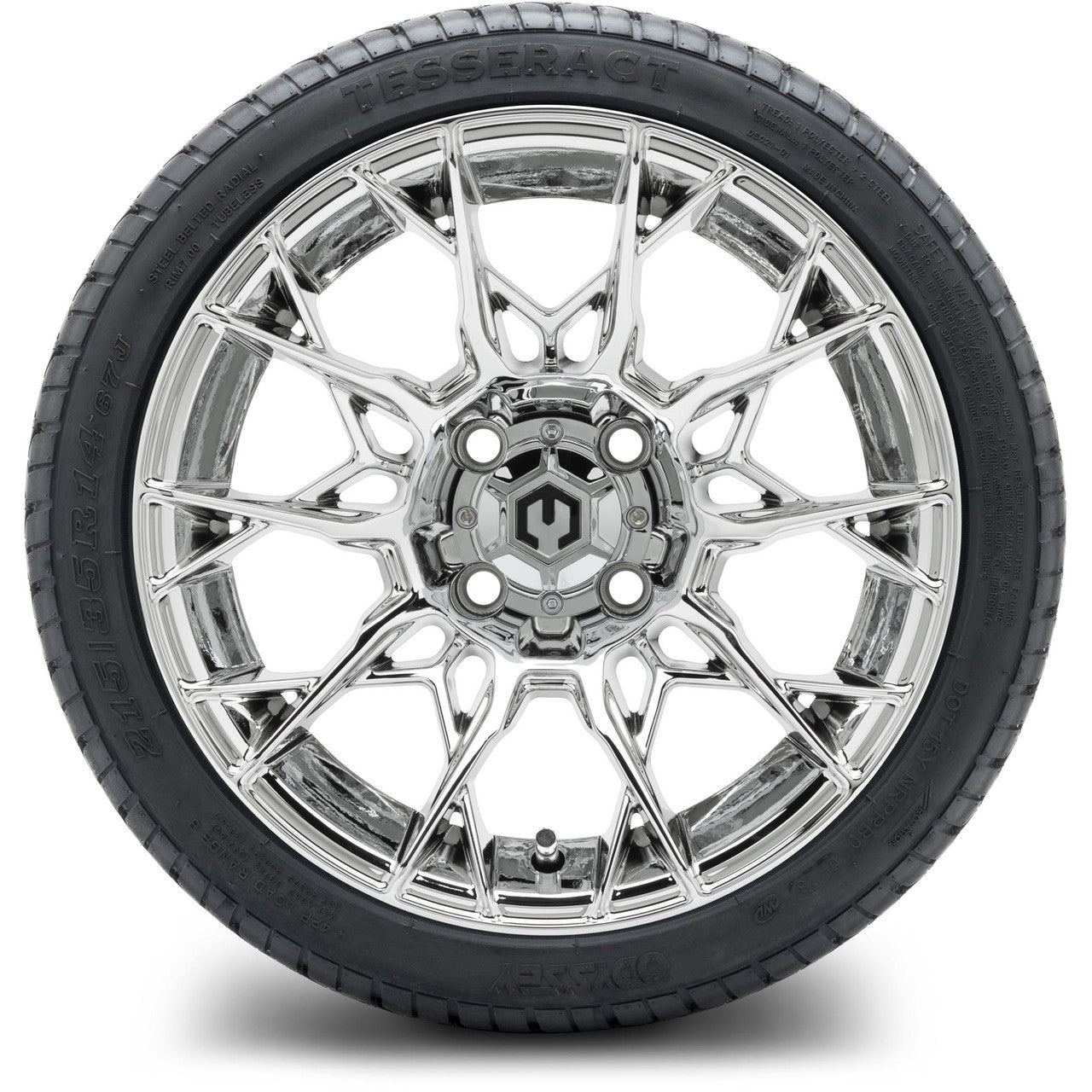 MODZ® 14" Chaos Chrome - Low Profile Tires and Wheels Combo
