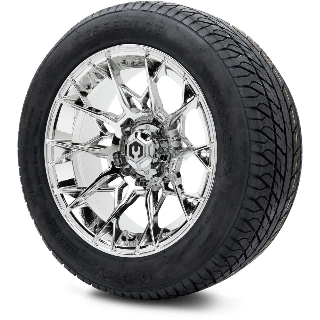 MODZ® 14" Chaos Chrome - Lifted Tires and Wheels Combo