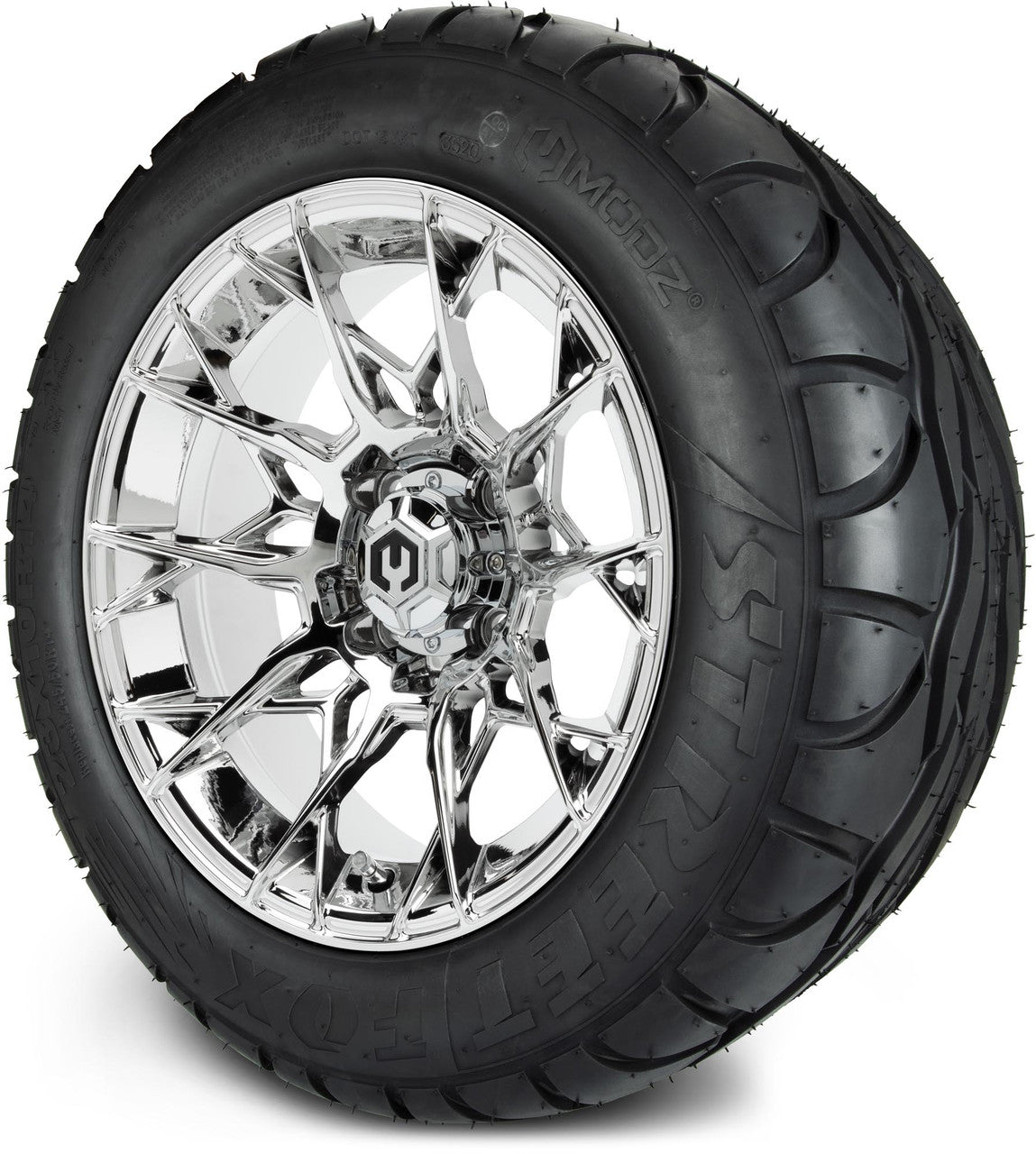MODZ® 14" Chaos Chrome - Lifted Tires and Wheels Combo