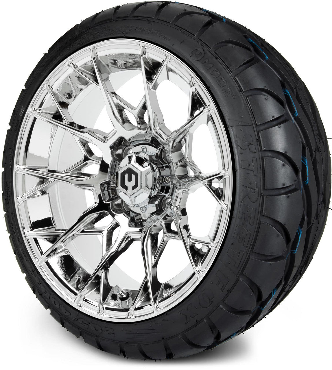 MODZ® 14" Chaos Chrome - Low Profile Tires and Wheels Combo