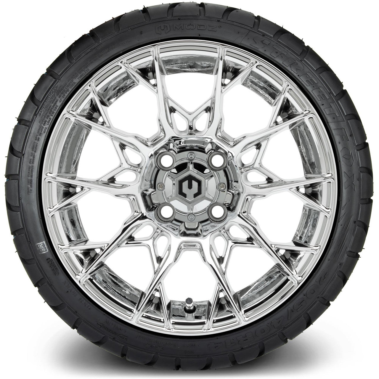 MODZ® 14" Chaos Chrome - Low Profile Tires and Wheels Combo