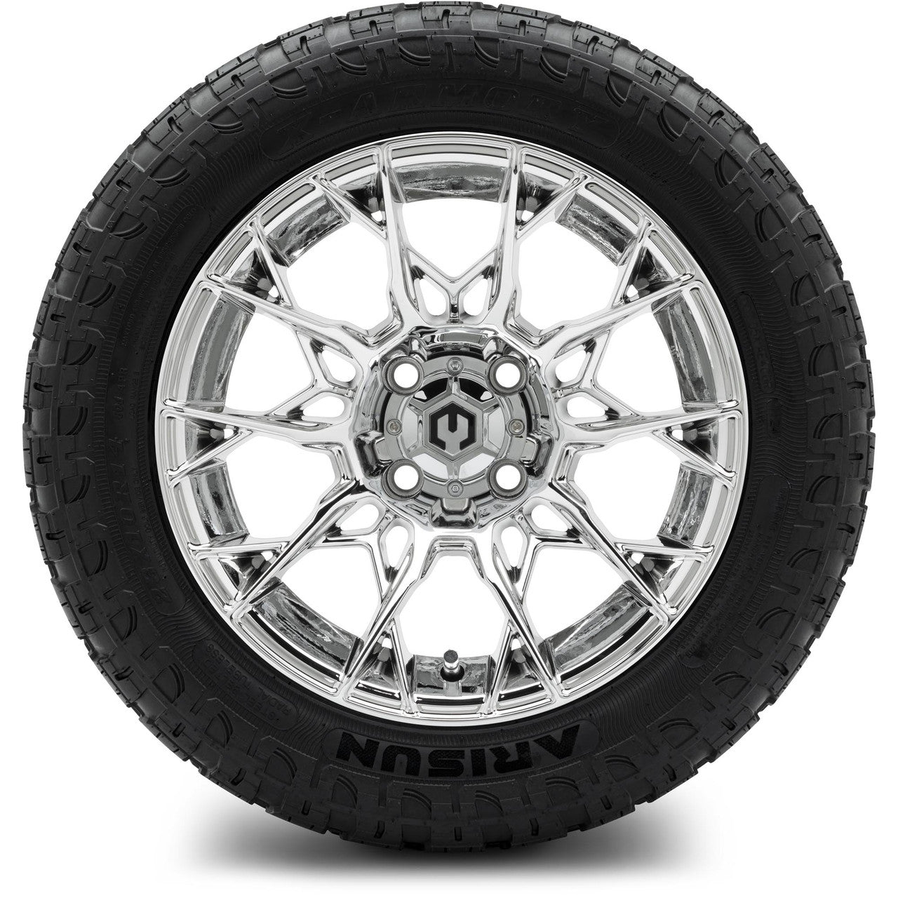 MODZ® 14" Chaos Chrome - Lifted Tires and Wheels Combo