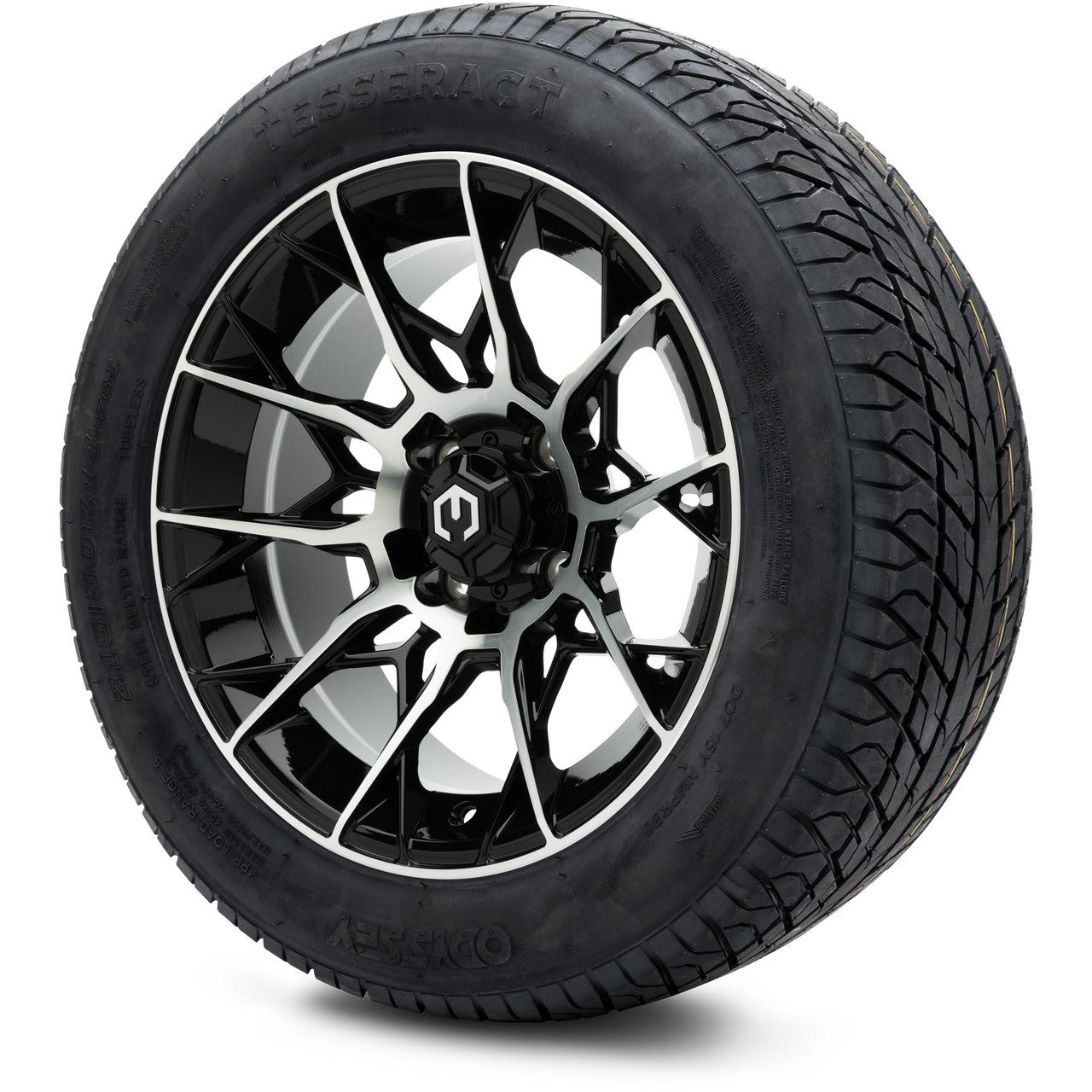 MODZ® 14" Chaos Machined Black - Lifted Tires and Wheels Combo