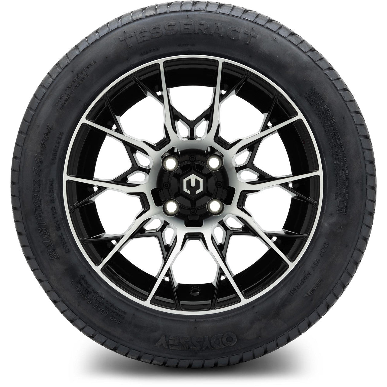 MODZ® 14" Chaos Machined Black - Lifted Tires and Wheels Combo