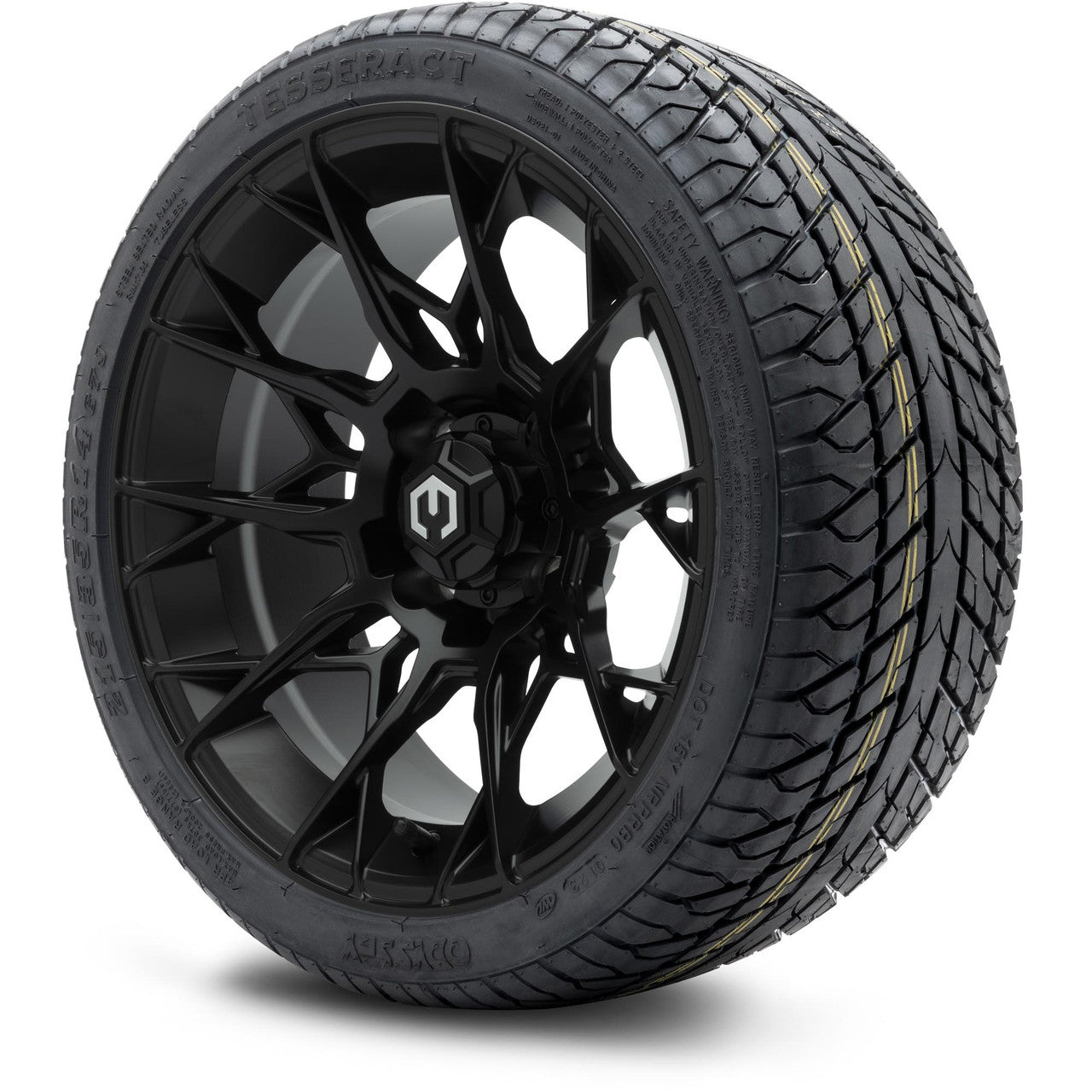 MODZ® 14" Chaos Matte Black - Low Profile Tires and Wheels Combo