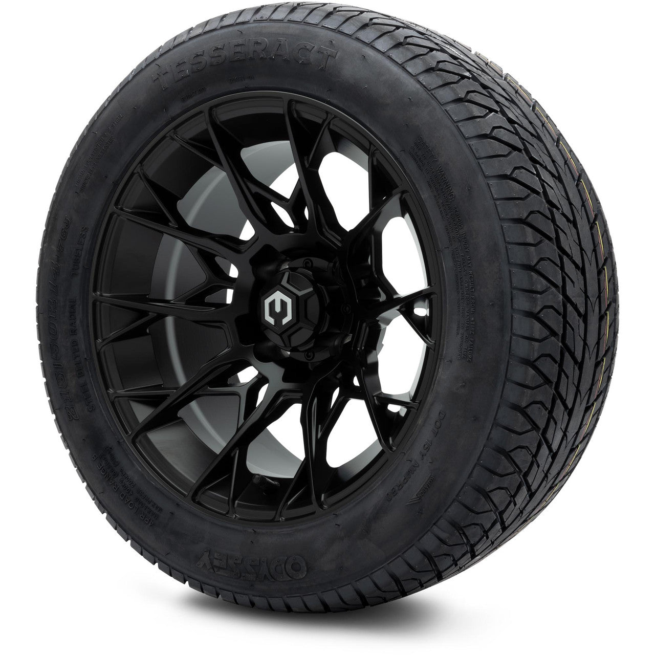 MODZ® 14" Chaos Matte Black - Lifted Tires and Wheels Combo