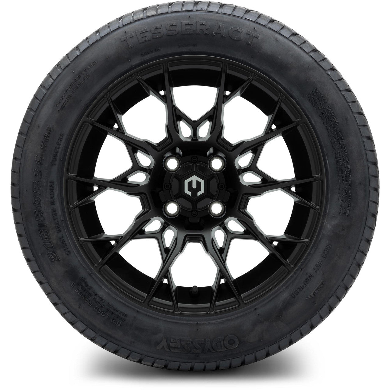 MODZ® 14" Chaos Matte Black - Lifted Tires and Wheels Combo