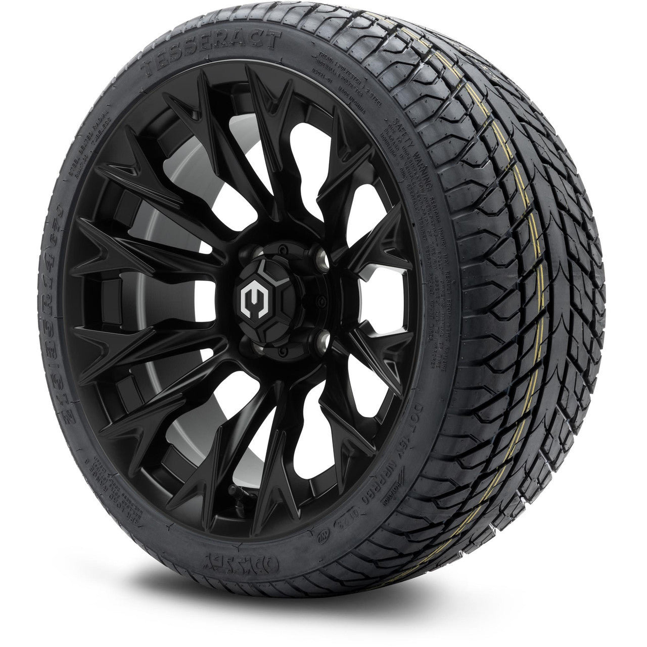 MODZ® 14" Falcon Matte Black - Low Profile Tires and Wheels Combo