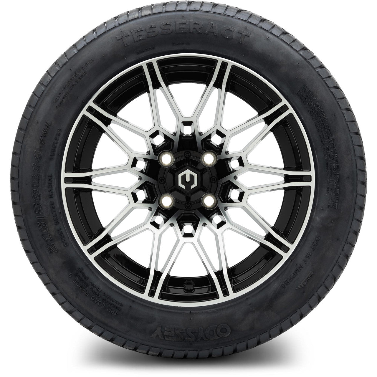 MODZ® 14" Galaxy Machined Black - Lifted Tires and Wheels Combo